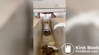 A stomachache Chinese girl with diarrhea