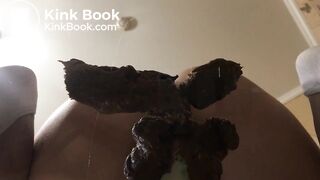 a wonderful view of falling shit from a beautiful ass
