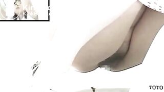 Asian hospital toilet spycam pooping