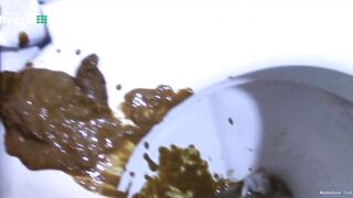 Sexy ass unloads diarrhea