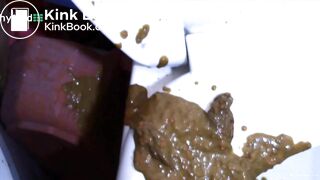 Sexy ass unloads diarrhea
