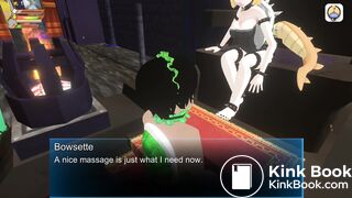 3D Femdom BOWSETTE Feet Piss Fart Scat Toilet