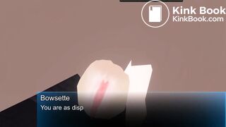 3D Femdom BOWSETTE Feet Piss Fart Scat Toilet