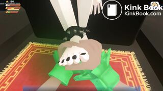 3D Femdom BOWSETTE Feet Piss Fart Scat Toilet