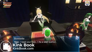 3D Femdom BOWSETTE Feet Piss Fart Scat Toilet