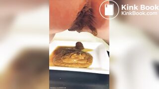 Huge diarrhea on plate