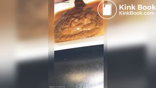 Huge diarrhea on plate