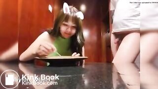 Part1-Eating time for 19years Shit-eating gf