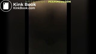 Japanese girl takes a shit on public bathroom