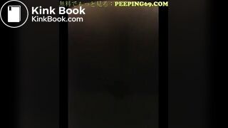 Japanese girl takes a shit on public bathroom