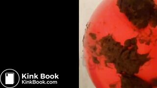 Panty and yoga ball destruction