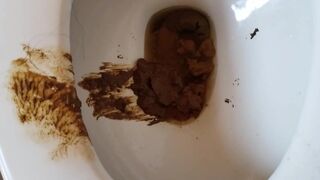 Ebony Bbw toilet shits