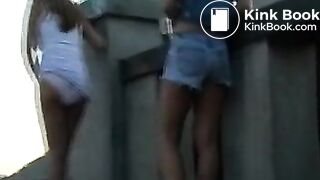 Filling panties in public