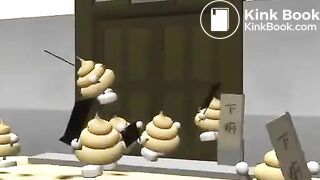 Poop woman　anime