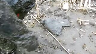 Girl in mud - video 2