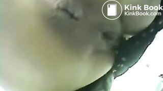 japanese woman fingering her pussy to help her poop