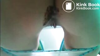 Girl shits panties and shows it afterwards