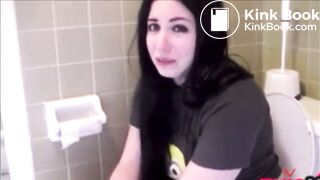 Hot Girl Takes A Gassy Shit