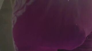 Pink panty poop and fart