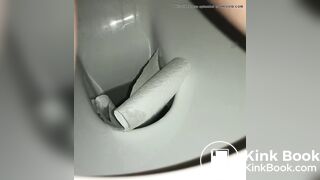 Girl self record poop