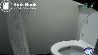 Beautiful student girl pooping