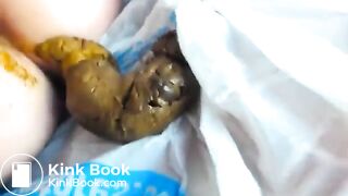 HOT BLONDE POOP BIG SHIT