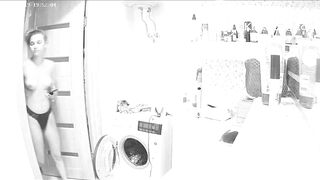 Woman pooping in Toilet 104