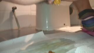 My spanish wife pooping - video 3