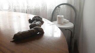 she left some sausages on the table