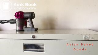 she started cleaning up after she got ogazm and shat he