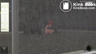 Eliminator Kaede|Girl with only body paint onpees&poos