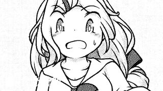 Girl shitting outside animation