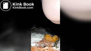 Japanese girl's steam poop