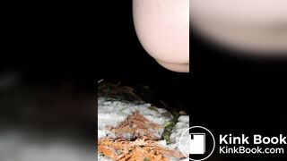 Japanese girl's steam poop