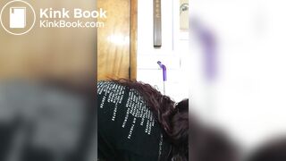 Teen playing with shit