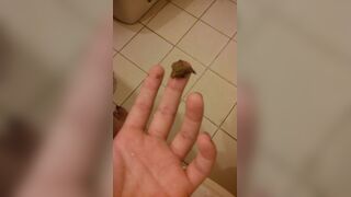 girl poop bath