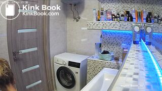 Woman pooping in Toilet 97