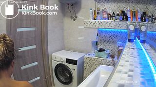 Woman pooping in Toilet 97