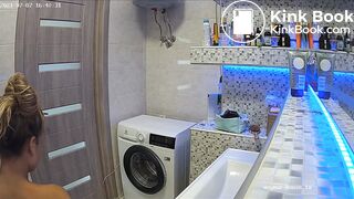 Woman pooping in Toilet 97