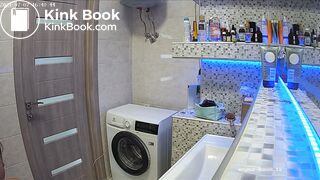 Woman pooping in Toilet 97