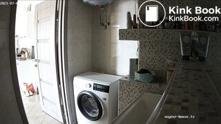 Woman pooping in Toilet 97