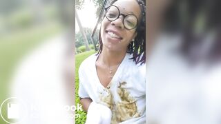 Smear shit in a Facebook live (V)