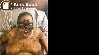 Using pee to get the poop off a bbw