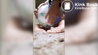 Mix of sweet girls pooping in panties