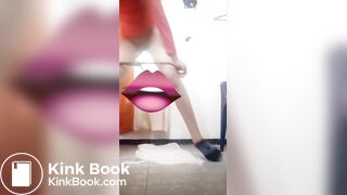 Girl pooping in multiple positions