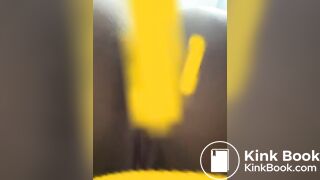 Ebony teen shit slip