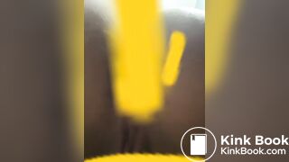 Ebony teen shit slip