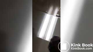 Tattooed milf takes a shit 4