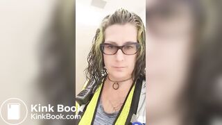 Tattooed milf takes a shit 2