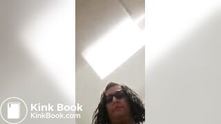 Tattooed milf takes a shit 2